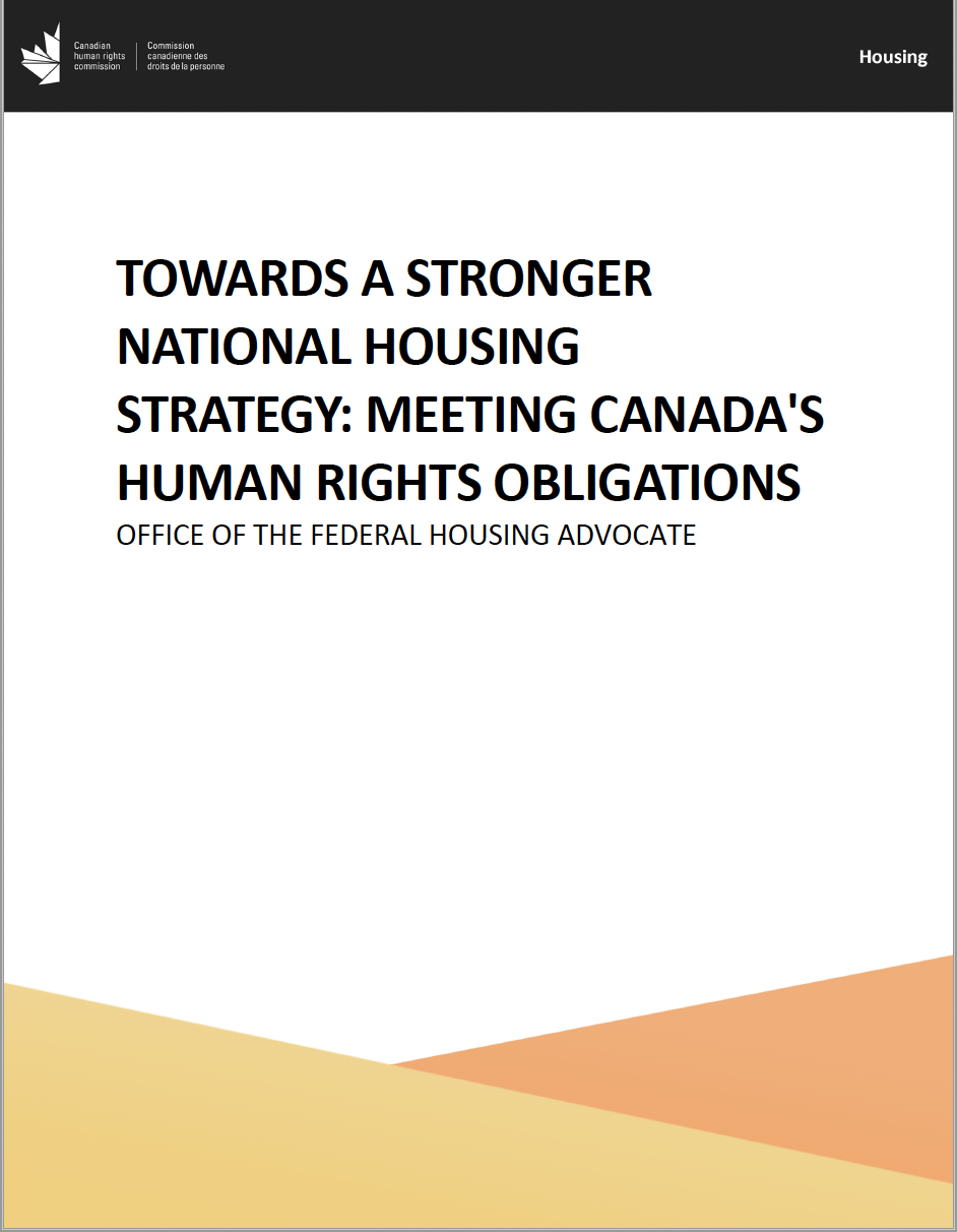 Towards a stronger National Housing Strategy